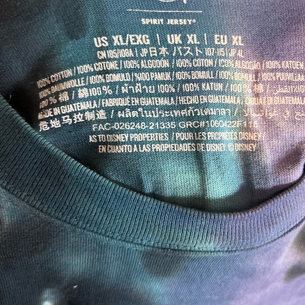 Disney Haunted Mansion Spirit Jersey in Blue and Green Tie Dye